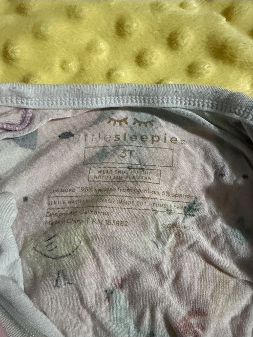 Little Sleepies Pink Farm Animal & Carrot Footed One-Piece